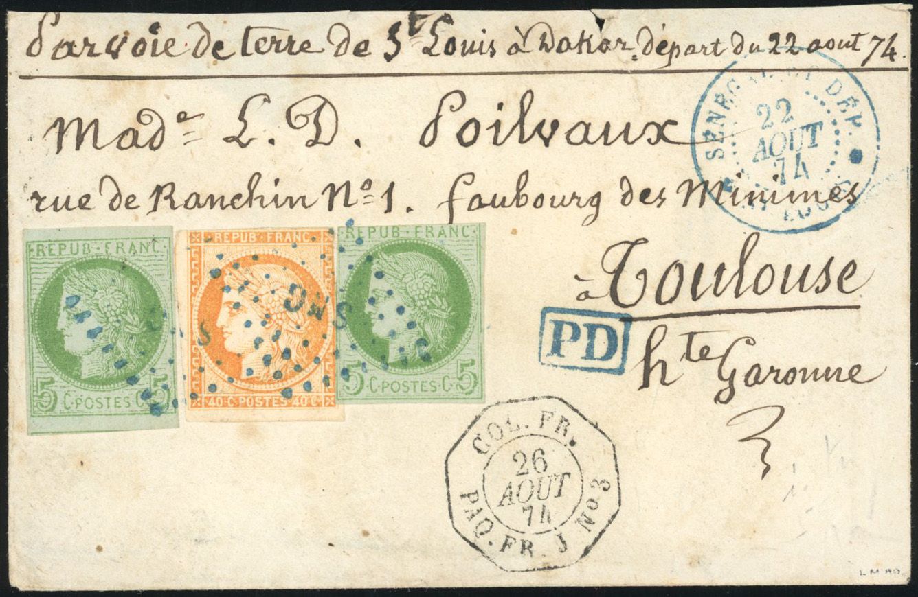 Yvert et Tellier COLONIES GENERALES N°13 + 17x2 Individuel Oblitéré