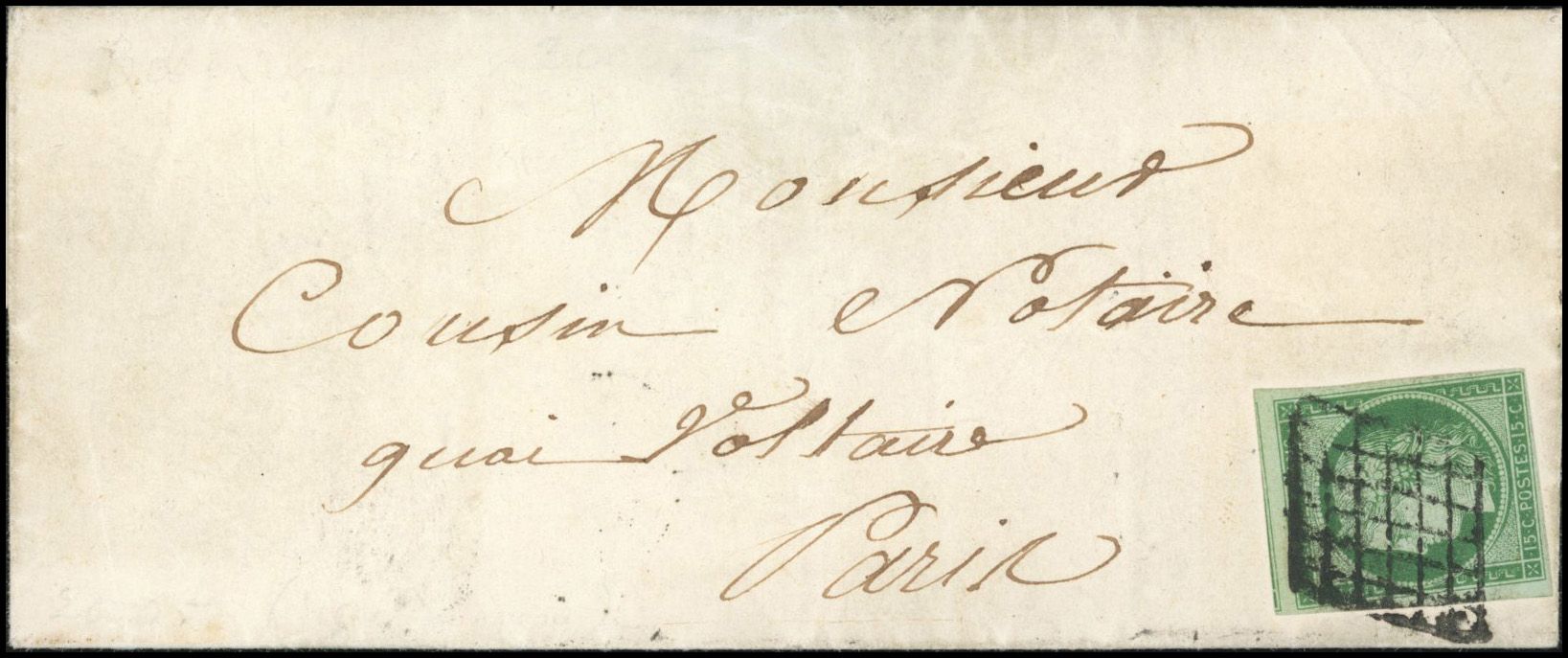 Yvert et Tellier Cérès 1849 1850 N°2 Individuel Oblitéré