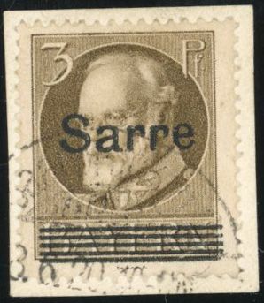 Yvert et Tellier SARRE N°17C Individuel Oblitéré