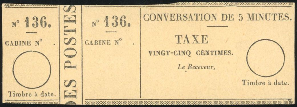 Yvert et Tellier Timbres-Téléphone N°1 Individuel Neuf sans gomme