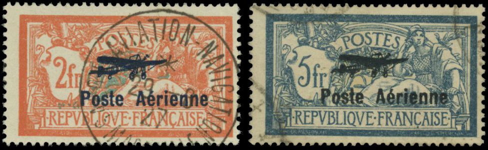 Yvert et Tellier Poste aérienne N°1 + 2 Individuel Oblitéré