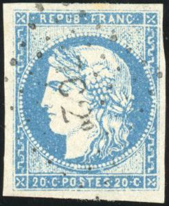 Yvert et Tellier Emission de Bordeaux 1870 1871 N°44A Individuel Oblitéré
