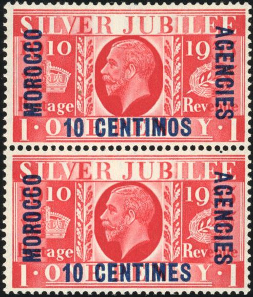 Stanley Gibbons MOROCCO AGENCIES - BRITISH POST OFFICES N°150a Paire Neuf avec gomme intacte
