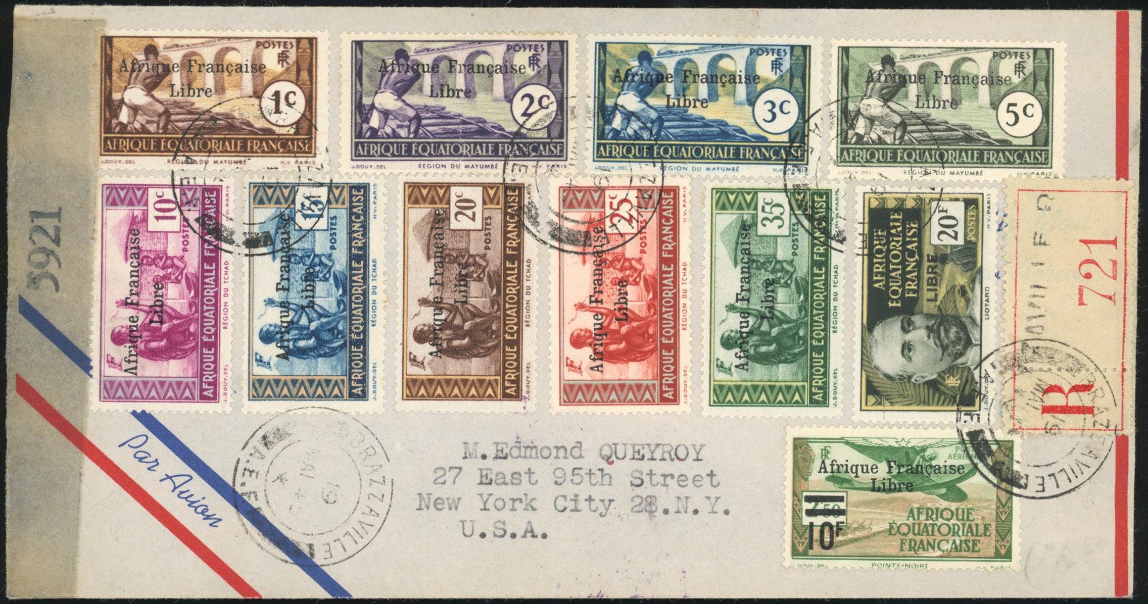 Yvert et Tellier AFRIQUE EQUATORIALE N°127 + 156 / 164 Individuel Oblitéré