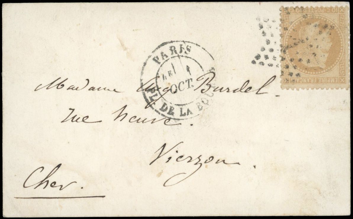 Yvert et Tellier Ballons Montés 1870 N°28 Individuel Oblitéré