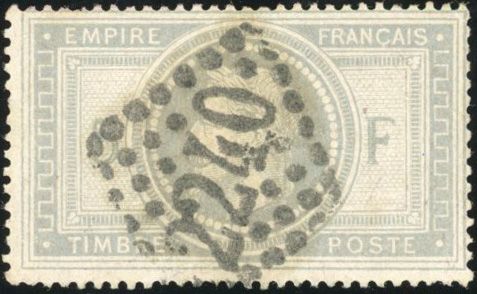 Yvert et Tellier Empire Lauré 1863 1870 N°33 Individuel Oblitéré