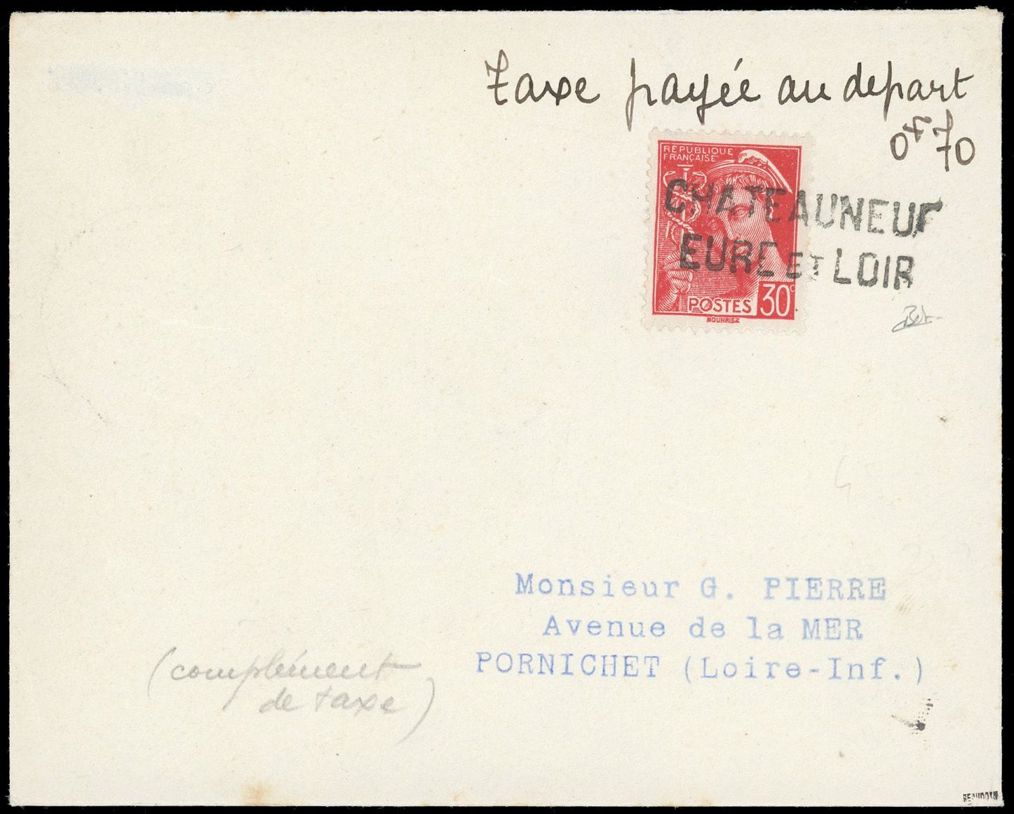 Yvert et Tellier Timbres-Taxe N°0 Individuel Oblitéré
