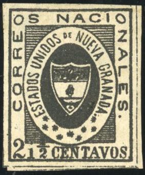 Yvert et Tellier COLOMBIE N°10 Individuel Neuf avec gomme