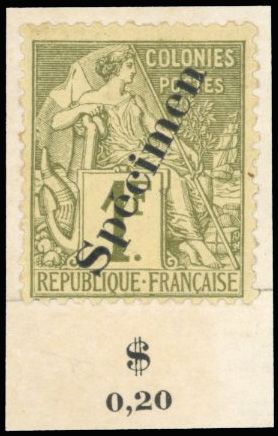 Yvert et Tellier COLONIES GENERALES N°46 / 59 Individuel Neuf avec gomme