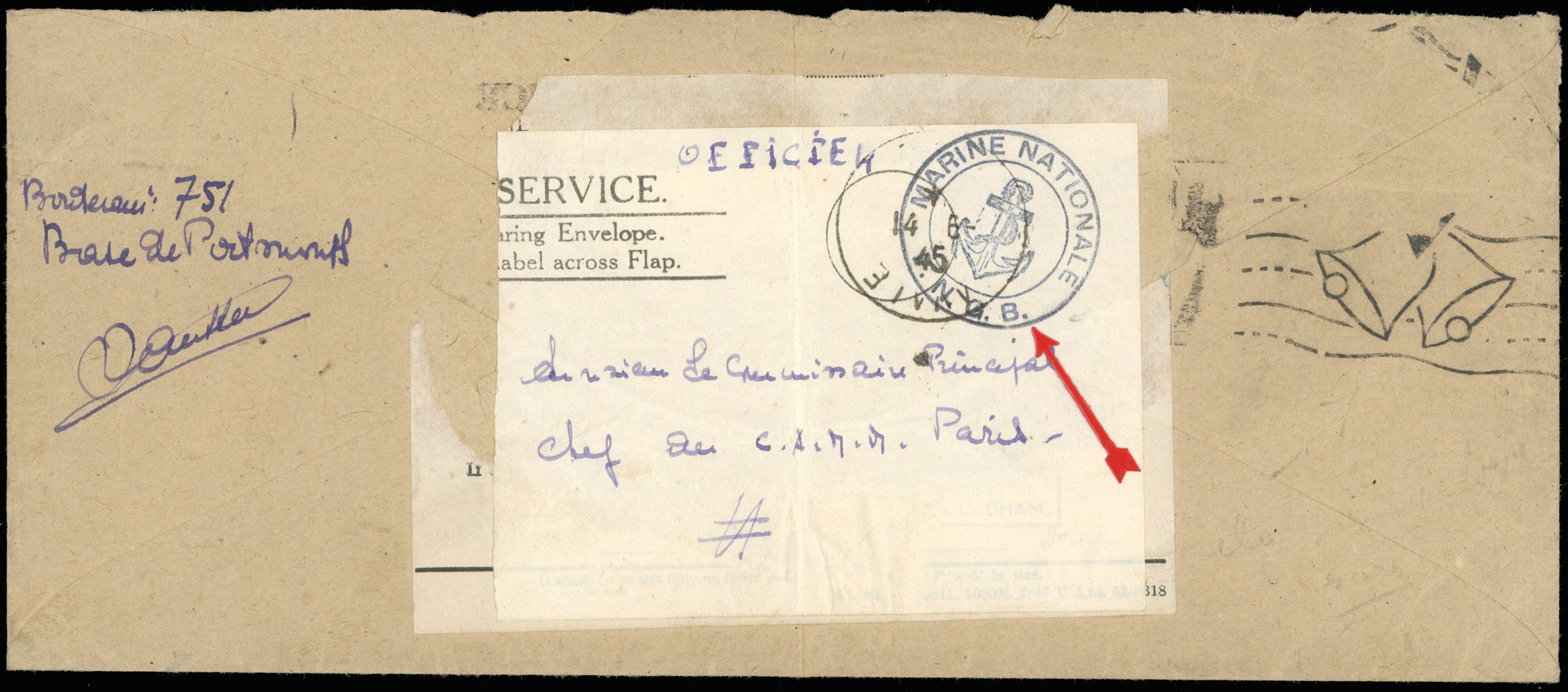 Yvert et Tellier Timbre de guerre N°0 Individuel Oblitéré
