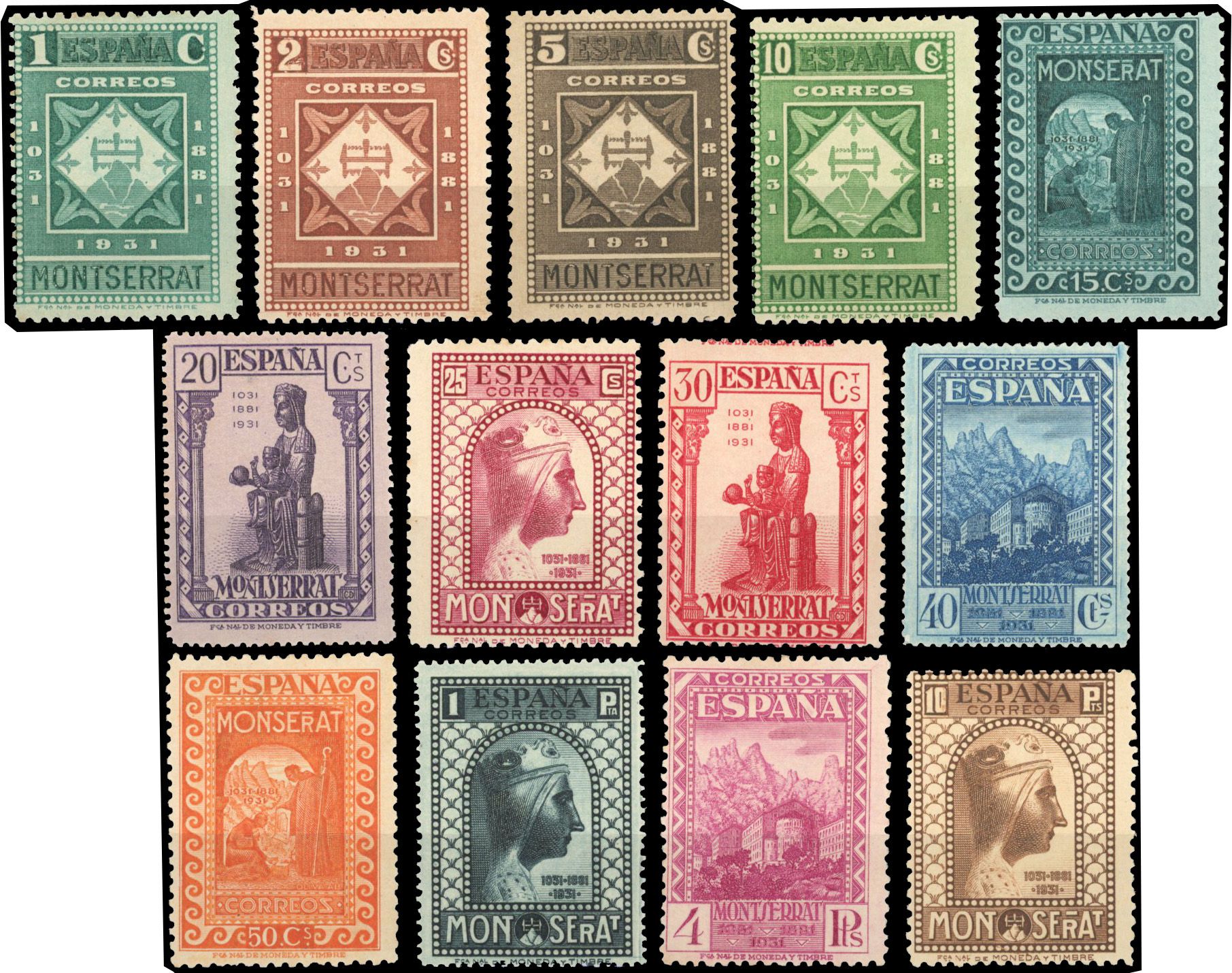 Yvert et Tellier ESPAGNE N°473 / 485 Individuel Neuf avec gomme