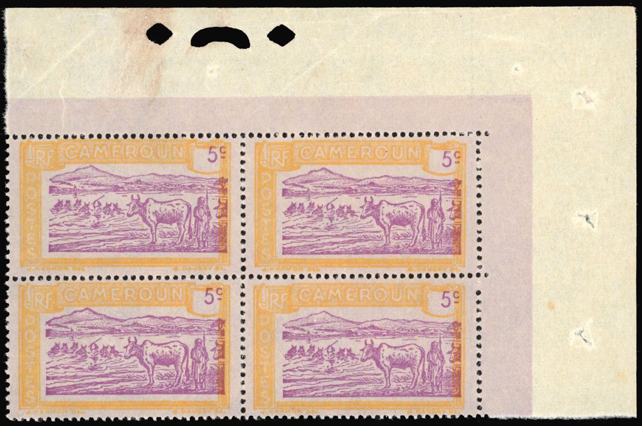Yvert et Tellier CAMEROUN N°109 Bloc de 4 Neuf avec gomme