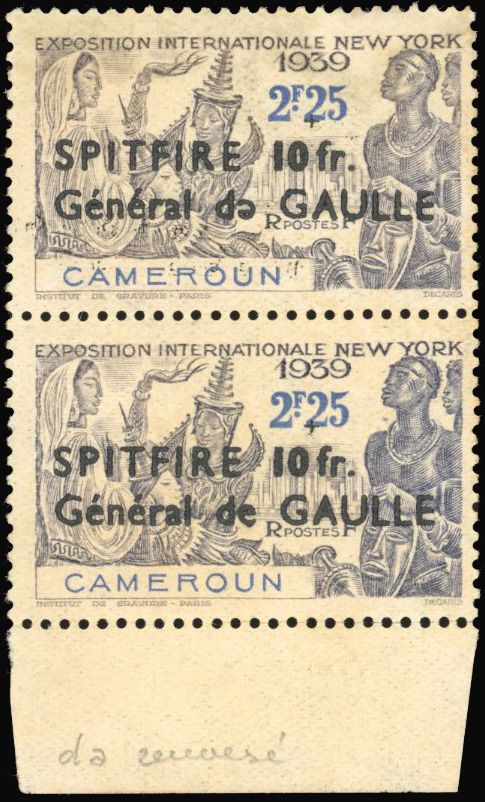 Yvert et Tellier CAMEROUN N°245ba + 246ba Paire Neuf avec gomme intacte