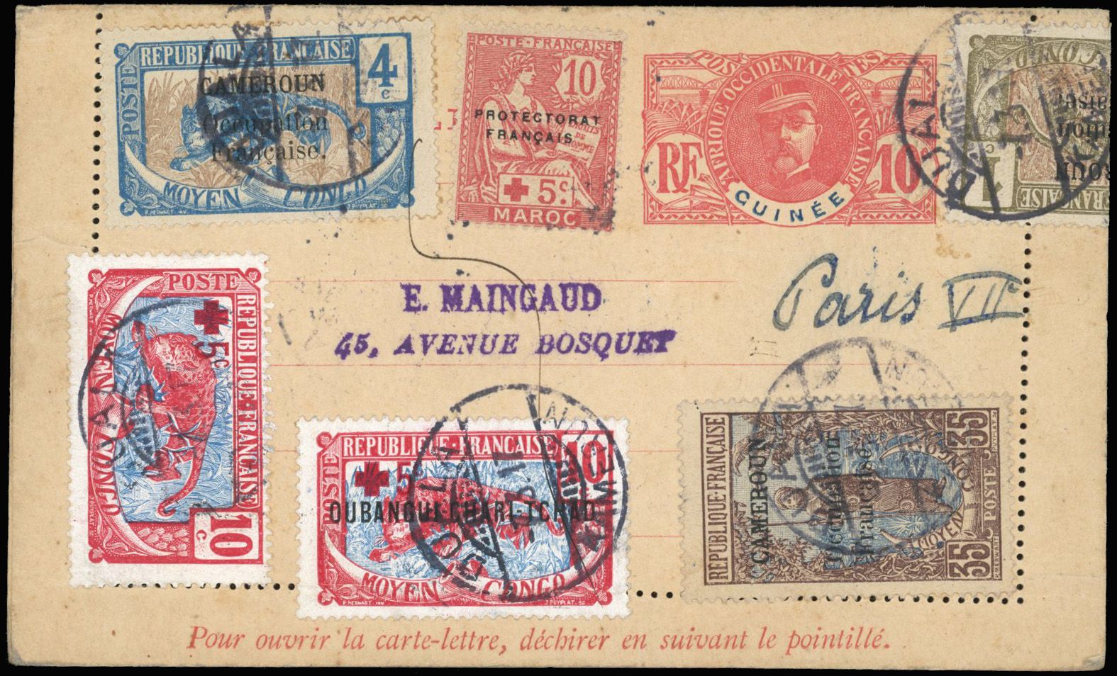 Yvert et Tellier CAMEROUN N°67 + 69 + 76 Individuel Oblitéré