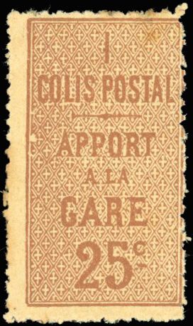 Yvert et Tellier Colis postaux N°3 Individuel Neuf avec gomme