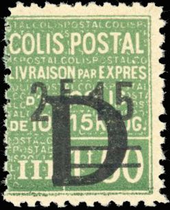 Yvert et Tellier Colis postaux N°139 Individuel Neuf avec gomme intacte