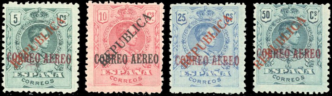 Yvert et Tellier ESPAGNE N°1 / 3 + 5 Individuel Neuf avec gomme