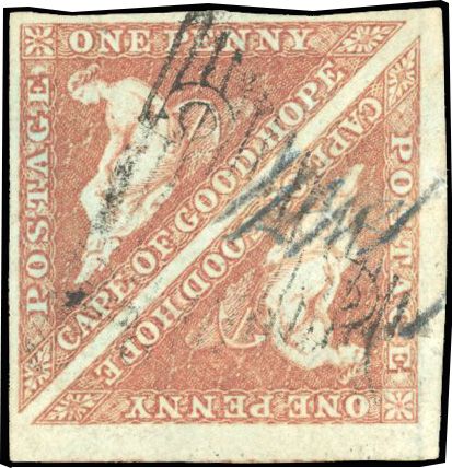 Stanley Gibbons SOUTH AFRICA - CAPE OF GOOD HOPE N°1 Paire Oblitéré