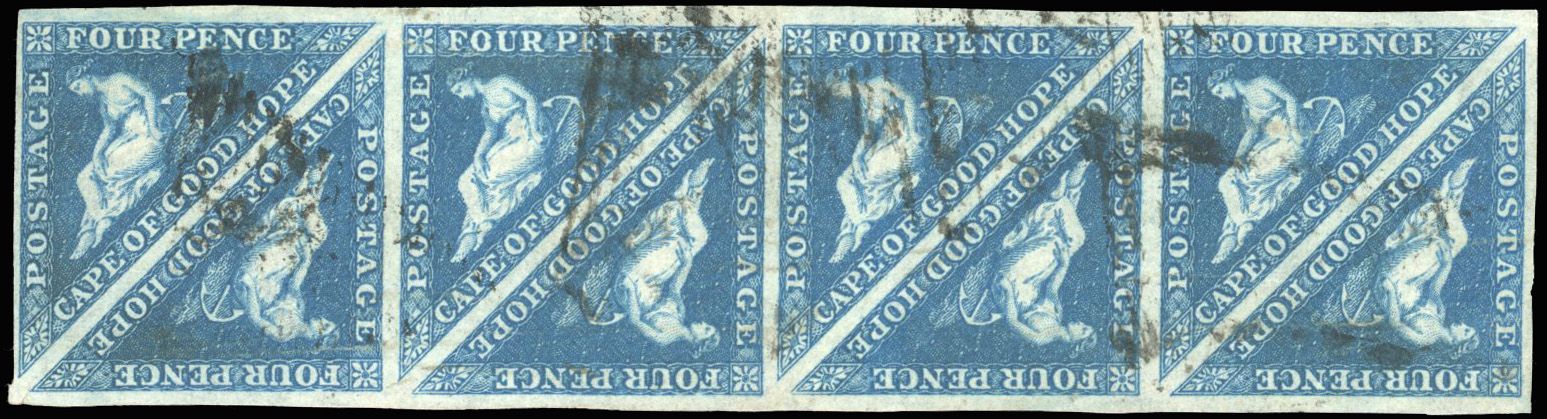 Stanley Gibbons SOUTH AFRICA - CAPE OF GOOD HOPE N°4 Multiple Oblitéré