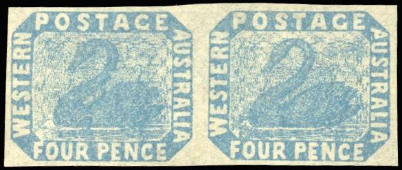 Stanley Gibbons AUSTRALIA - WESTERN AUSTRALIA N°3 Paire Neuf sans gomme