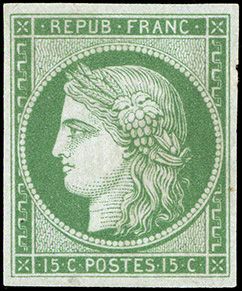Yvert et Tellier Cérès 1849 1850 N°2 Individuel Neuf sans gomme