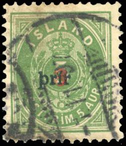 Yvert et Tellier ISLANDE N°18a Individuel Oblitéré