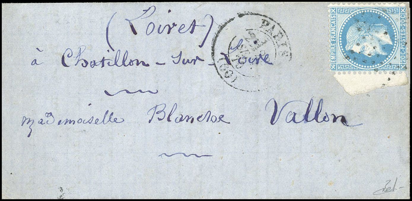 Yvert et Tellier Ballons Montés 1870 N°29 Individuel Oblitéré