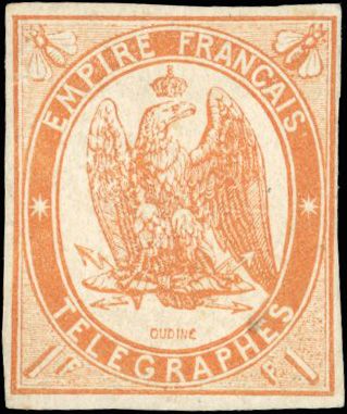 Yvert et Tellier Timbres-Télégraphe N°3 Individuel Neuf avec gomme