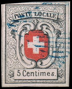 Zumstein SUISSE N°11 Individuel Oblitéré
