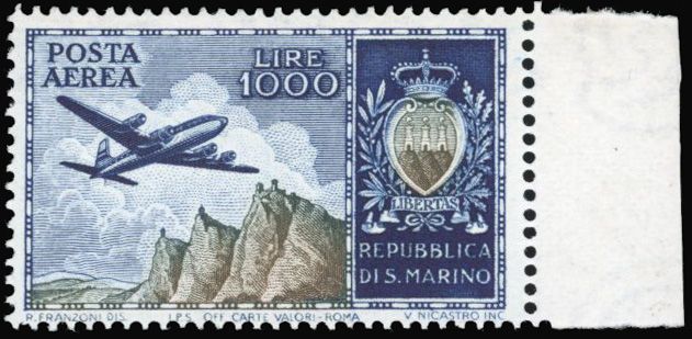 Yvert et Tellier SAINT MARIN N°101 Individuel Neuf avec gomme intacte
