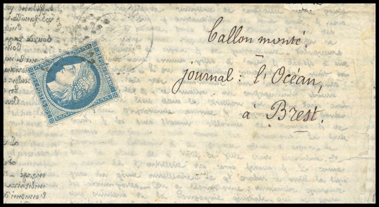 Yvert et Tellier Ballons Montés 1870 N°37 Individuel Oblitéré