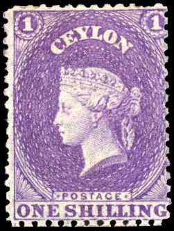 Stanley Gibbons CEYLON N°71b Individuel Neuf avec gomme