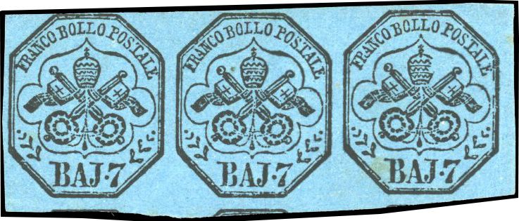 Yvert et Tellier ITALIE EGLISE N°8 Bande de 3 Neuf avec gomme