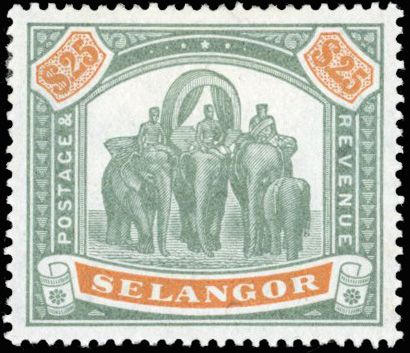 Stanley Gibbons MALAYSIA - MALAYSIAN STATES - SELANGOR N°66 Individuel Neuf avec gomme