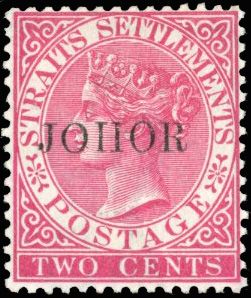 Stanley Gibbons MALAYSIA - MALAYSIAN STATES - JOHORE N°15 Individuel Neuf avec gomme