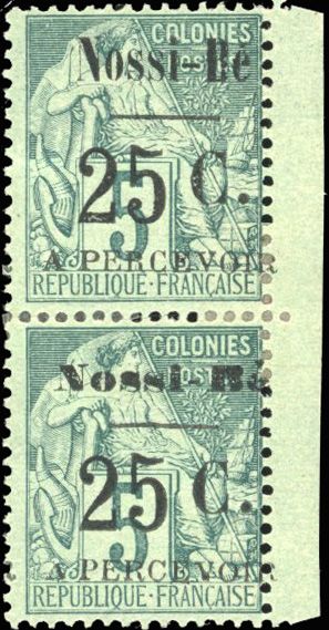 Yvert et Tellier NOSSI BE N°14b Paire Neuf avec gomme