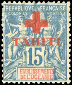 Yvert et Tellier TAHITI N°34 Individuel Neuf avec gomme