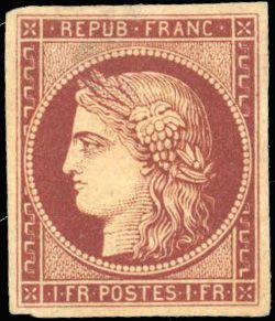 Yvert et Tellier Cérès 1849 1850 N°6b Individuel Neuf avec gomme