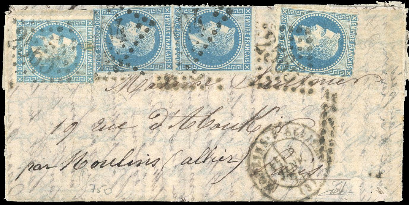 Yvert et Tellier Boule de Moulins 1870 N°0 Individuel Oblitéré