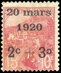 Yvert et Tellier MONACO N°35a Individuel Neuf avec gomme