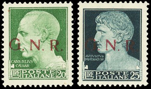 Yvert et Tellier ITALIE République sociale N°18 / 19 Individuel Neuf avec gomme