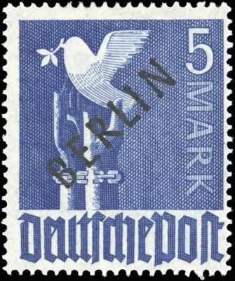 Yvert et Tellier Allemagne berlin N°1 / 18 Individuel Neuf avec gomme