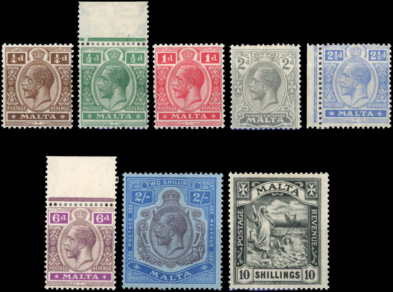 Stanley Gibbons MALTA N°97/104 Individuel Neuf avec gomme