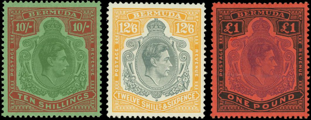 Stanley Gibbons BERMUDA N°119/121 Individuel Neuf avec gomme