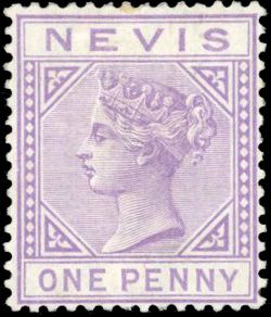 Stanley Gibbons ST KITTS-NEVIS - NEVIS N°23 Individuel Neuf avec gomme