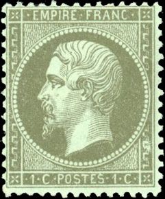 Yvert et Tellier Empire dentelé 1862 N°19a Individuel Neuf avec gomme