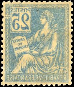 Yvert et Tellier France moderne N°118b Individuel Neuf avec gomme intacte