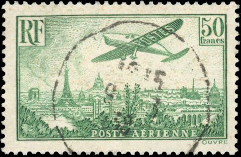 Yvert et Tellier Poste aérienne N°14a Individuel Oblitéré