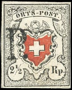 Zumstein SUISSE N°13I Individuel Oblitéré