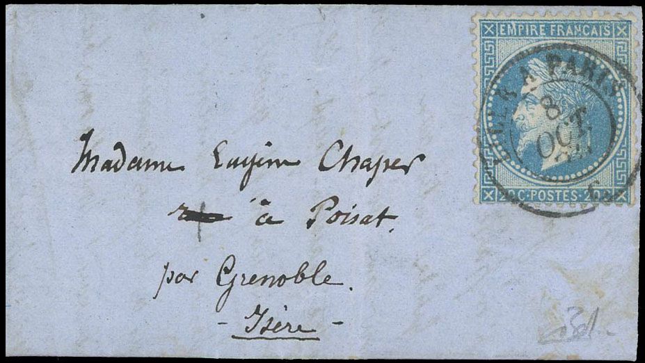 Yvert et Tellier Ballons Montés 1870 N°29 Individuel Oblitéré
